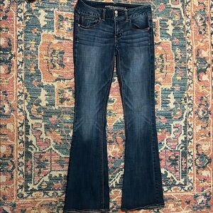 American Eagle Outfitters Blue Flare Jeans Retro Style